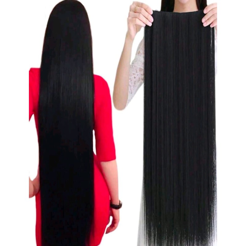 Extensiones pelo liso negro con clip 28 pulgadas