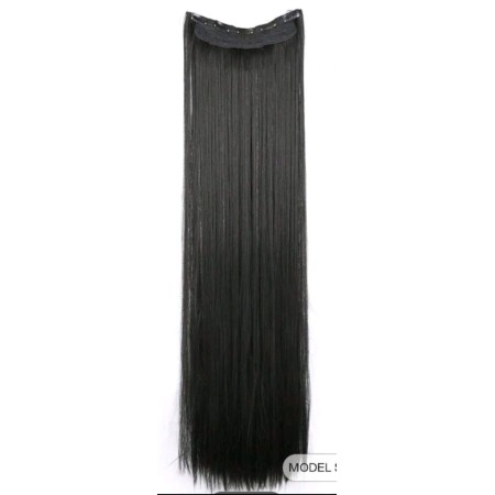 Extensiones pelo liso negro con clip 28 pulgadas