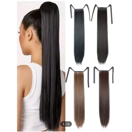 Extensiones cola de caballo con cinta de amarrar Largo 61 cm
