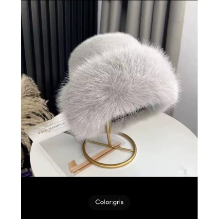 Gorro Mongol de Felpa imitación Visón